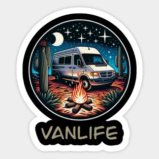 Dodge Sprinter Desert evening Sticker